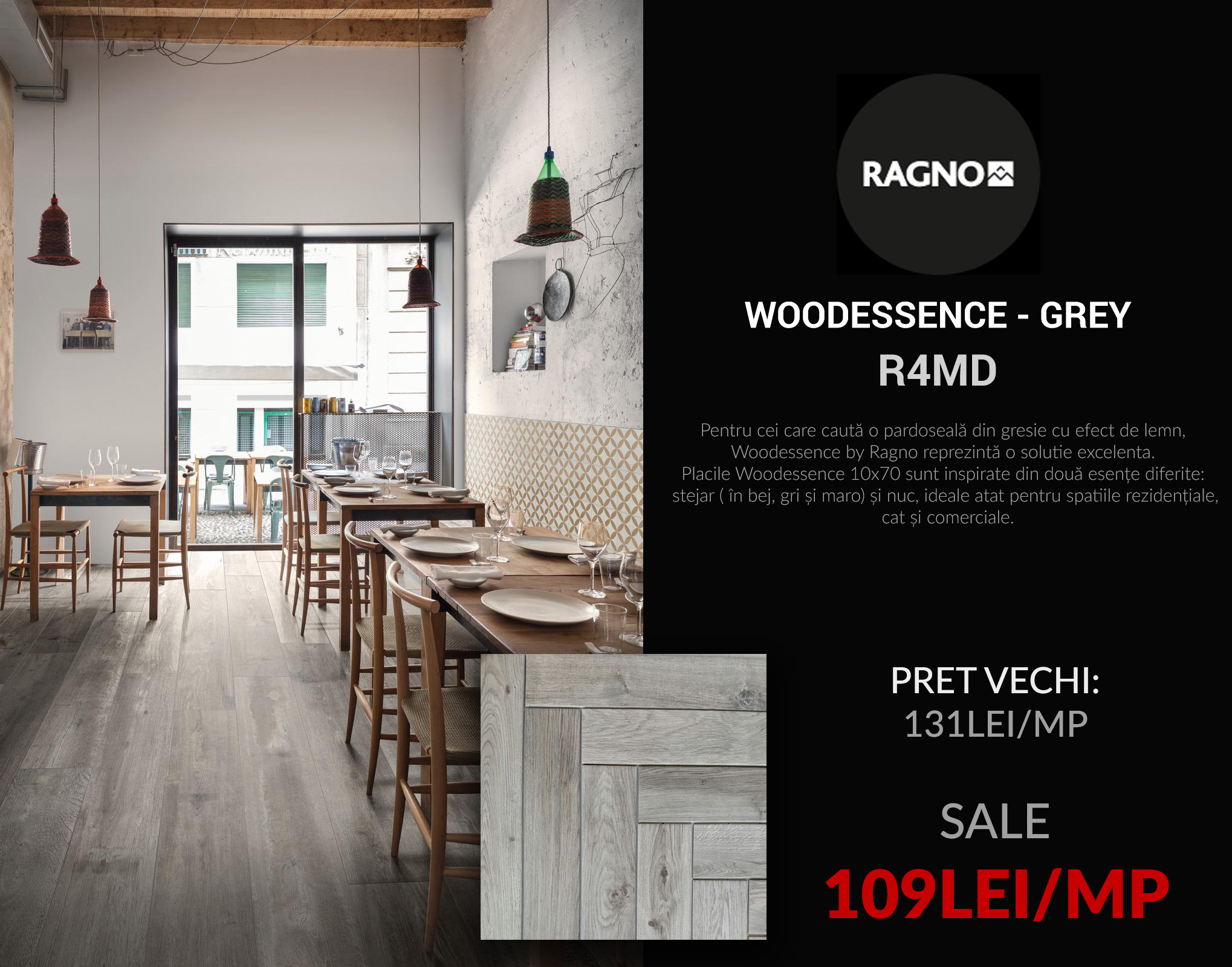 Ragno - WOODSSENCE GRI - R4MD